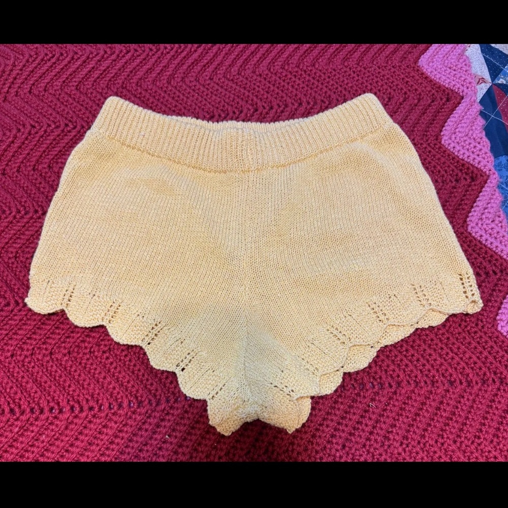 Zara yellow shorts